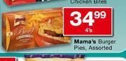 Mama's Burger Pies Assorted-4's