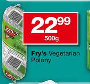 Fry's Vegetarian Polony-500g