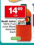 Quali Juice 100% Fruit Juice Blend Assorted-1.5Ltr