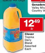Clover Tropika Dairy Blend Assorted-2Ltr Each