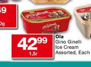 Ola Gino Ginelli Ice Cream Assorted-1.5Ltr Each