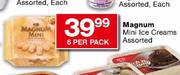Magnum Mini Ice Creams Assorted-6's Per Pack