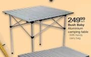 Bush Baby Aluminium Camping Table With Handy Carry Bag