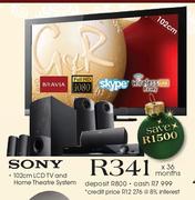 Sony 102cm LCD TV and Home Theatre System