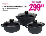 Home Cast Iron Casserole Set-6 Piece