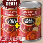 All Gold Tomato & Onion Mix-2 x 410gm