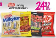 Nestle Assorted Funpacks-150/250gm Per Pack