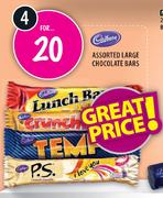 Cadbury Assorted Large Chocolate Bars-4's