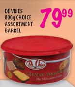 De Vries Choice Assortment Barrel-800gm