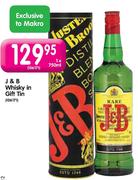 J & B Whisky In Gift Tin-750ml