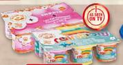 DairyBelle Smooth/Rainbow Yoghurt-6x100gm Per Pack