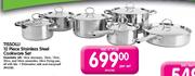 Tissolli Stainless Steel Cookware Set-12 Piece