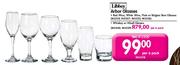 Libbey Arbor Red Wine, White Wine, Flute Or Belgian Beer Glasses-Per 6 Pack