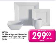 Nova Square Dinner Set-16 Piece