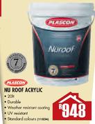 Plascon Nu Roof Acrylic Paint-20Lt