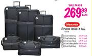 Monarch 65cm Rolling Duffle Bag-Black Each