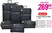 Monarch 65cm Trolley Bag-Black Each