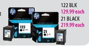 HP Cartridge(122 Tri Colour)	Each		
