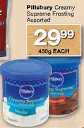 Pillsbury Creamy Supreme Frosting Assorted-450gm Each