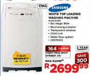 Samsung White Top Loading Washing Machine-13kg(WA13V5WIP)