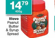Illovo Peanut Butter & Syrup Spread-400G Each