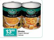 Rhodes Peach Slices/Halves-825G Each