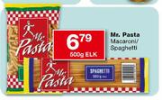 Mr.Pasta Macaroni/Spaghetti-500g Elk