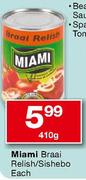 Miami Braai Relish/Sishebo-410g Each