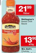 Wellington's Sweet Chilli Sauce-700ml