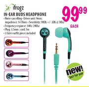 Ifrogz In Ear Buds Headphone-Each