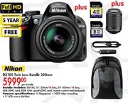 Nikon D3100 Twin Lens Bundle 200