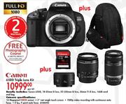 Canon 650D Triple lens kit