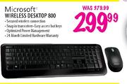 Microsoft Wireless Desktop 800