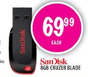Sandisk 8GB Cruzer Blade-Each