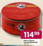 Bakers Choice Assorted Biscuits - 1 Kg Tin