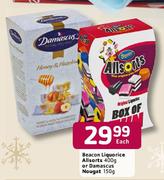 Beacon Liquorice Allsorts 400gm or Damascus Nougat 150gm - Each