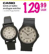 Casio Gents Or Ladies Analogue Watches Each