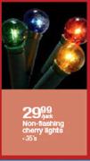 Non-Flashing Cherry Lights-35's Per Pack