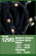 Santa's Choice Outdoor Lights Chasing-180's Per Pack