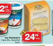 Ina Paarman's Cake Mix-600gm Each
