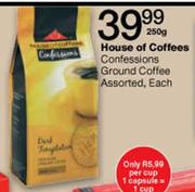 House Of Coffees Confessions Ground Coffee-250gm