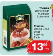 Trumps Baking Choc Discs-150gm Each