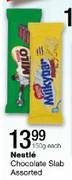 Nestle Chocolate Slab - 150gm Each