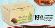 Jacquot Sjokolade Truffels - 200gm