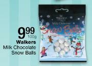 Walkers Milk Chocolate Snow Balls - 100gm Each