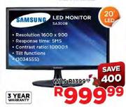 Samsung LED Monitor-20"