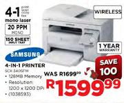 Samsung 4-In-1 Printer-SCX-340SFW