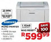 Samsung Mono Printer-ML2160