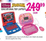 Disney/Spiderman Educational Toy Laptops-Each