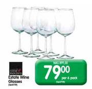 Royal Leerdam Estate Wine Glasses-6's Per Pack